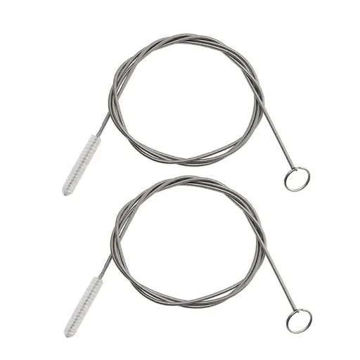 2 pcs Extra Long Pipe Tube Cleaner Fridge Drain Pipe Dredging Tool Flexible Drain Brush Skinny Tube Spiral Cleaning Brush
