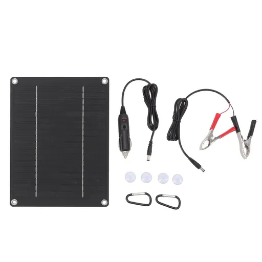 Solar Panel 10W Portable Compact Thin Waterproof Flexible Solar Charging Panel for Car Home Boat 23x17cm