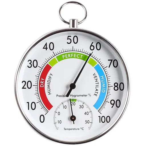 Indoor Outdoor Thermometer Large Numbers, Wall Thermometer Hygrometer Indoor Room Thermometer Hygrometer with App