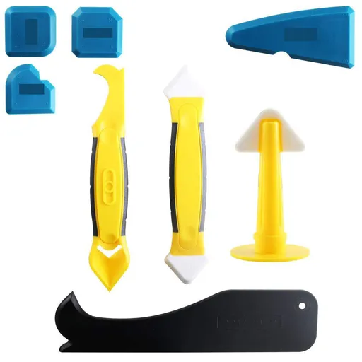 Premium Silicone Sealant Tool Set - Professional Caulking Finisher Kit with Portable Spatula and Multi-Functional Scraper Shovel