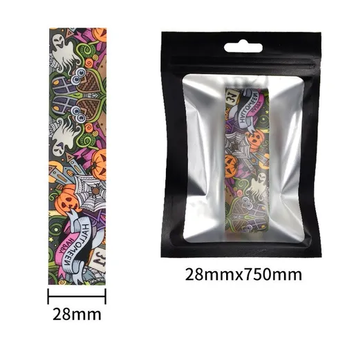 Pickleball Paddle Edge Protection Tape - Pumpkin Pattern TPU Protective Strip 28mm x 750mm, Anti Scratch Wear Resistant Paddle Guard Tape, Personalised Sports Accessory for Pickleball Players