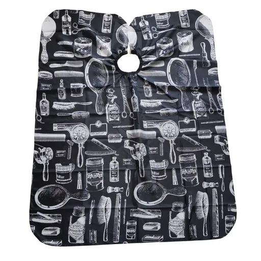 Barber Apron Beard Pattern Barber Gown Shawl Salon Equipment Haircut Gown Haircut Tools Design 120*140cm