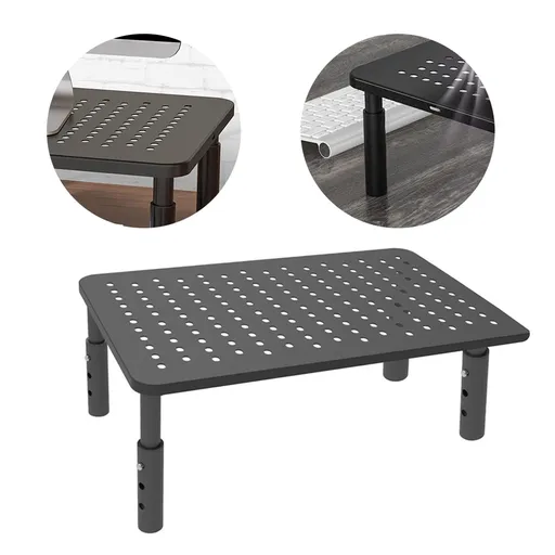 Desk Computer Stand Height Adjustable Metal Good Heat Dissipation Anti Slip Pad Desk Laptop Riser for Study Room Office