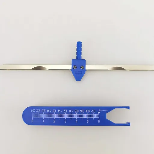 ECG Calipers Nursing or Doctor Caliper Divider for Measuring Drafting Electrocardiographs with Ruler (Blue)