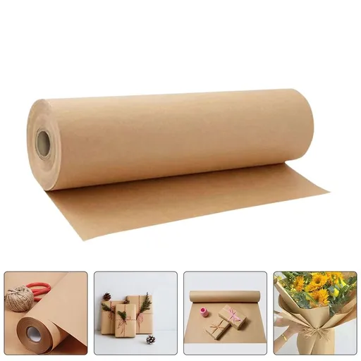 Brown Kraft Paper Rolls for Crafts and Projects, 2-Pack Art and Wrapping Paper