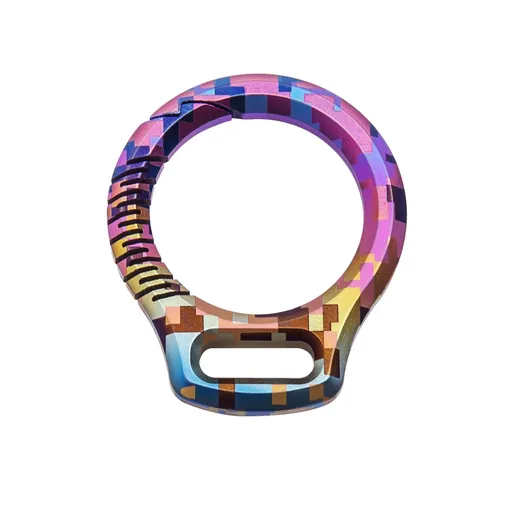 Titanium Alloy Keychain Car Key Holder EDC Tool Men Mosaic color buckle