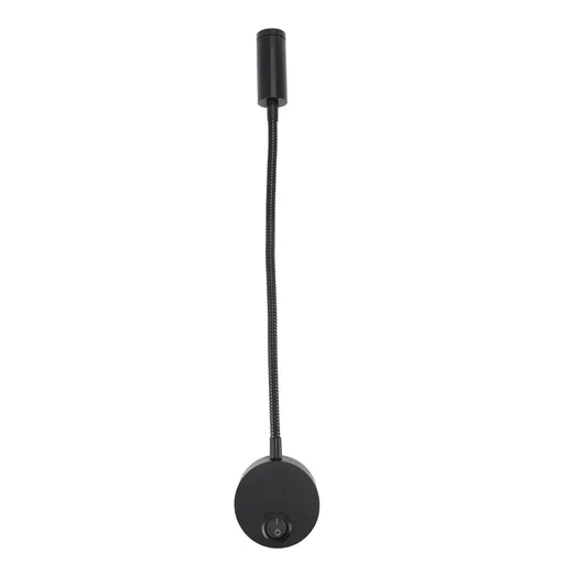LED Wall Mount Reading Light 3W 3000K Modern 360 Degree Gooseneck Bedside Lamp for Bedroom