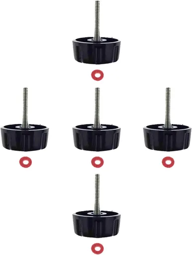 5 Pack Screws Nuts Caps for Fishing Spinning Reels Knob Power Handle Grip