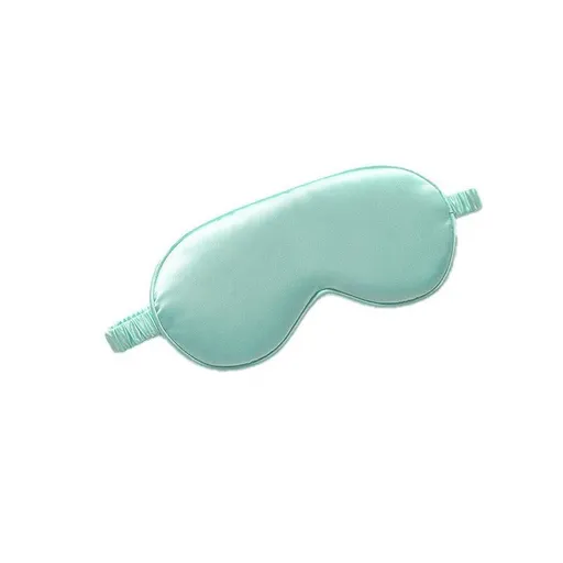 Pure Soft Silk Eyeshade Blindfold Sleep Eye Mask Cover Light Shade Travel Relax - Quietly Elegant Green