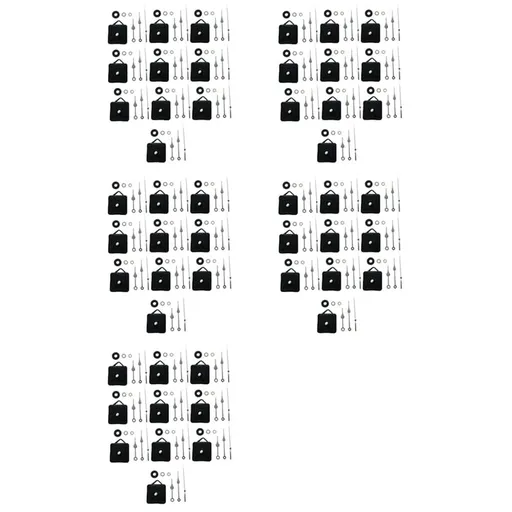 50Pcs DIY Silent Movement Mechanism Spindle Hands Sets Wall Quartz DIY Clock Movement Mechanism Repair Part Clock Kit