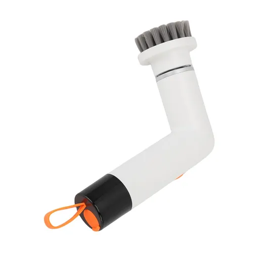 Cordless Cleaning Brush Scrubber IPX7 Water Proof Automatic Bathroom Brush Cleaner with 4 Replaceable Heads 2 Speed Adjustable White