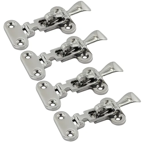 Heavy Duty 316 Stainless Steel Anti-Rattle Lockable Hold Down CLAMP Latch Locker Hatch Hardware 4pcs