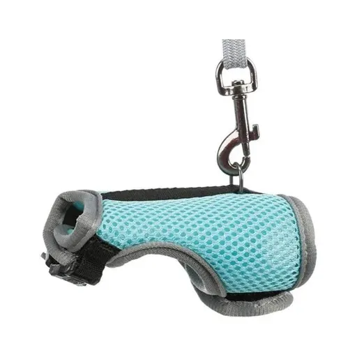 Small Animal Harness Guinea Pig Forret Hamster Rabbit Squirrel Vest Clothes Lead M Size - Blue