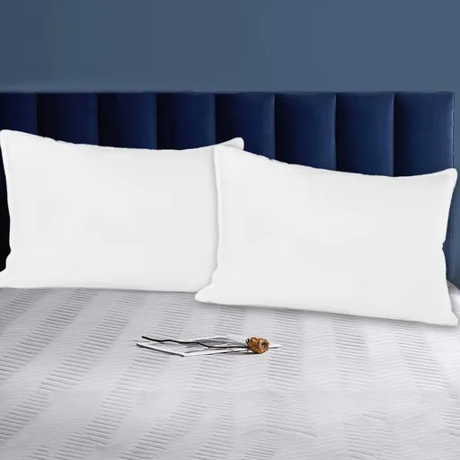 Bed Pillows for Sleeping, Hotel Quality Pillow Core, Standard Pillow Core, Stays Cool, Soft, Comfortable, Breathable, Bedding, for Back, Side, Stomach, Sleeper, 19.7 × 11.8 × 2.7 inch