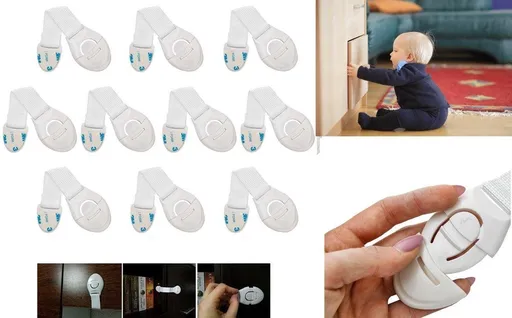 10 Pack Childproof Cabinet Door Locks