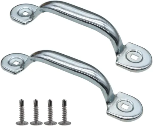 Xadnitu Garage Door Bottom Lift Handle for Most Gate Handles Replacement, Heavy Duty Door Pull Handle for Garage Outdoor Closet (2 Pack)