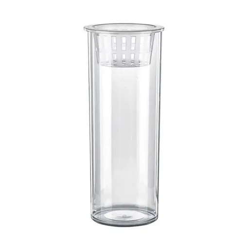 Hydroponic Plant Vase Cylindrical Straight Design Fish Tank for Home Decor - 30cmx10cm