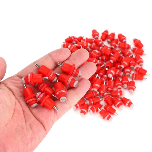 500pcs utomatic Drinking Bowl Water Nozzle, Three Way Drinker Water Nozzle for Chicken for Drinking Water Pet Drinking Bird