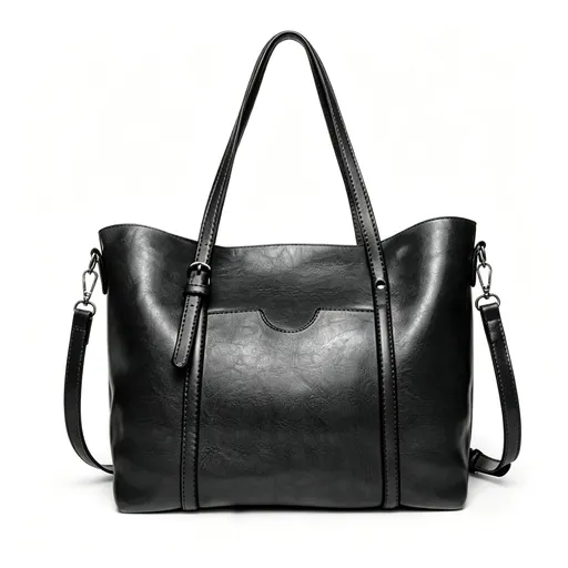 Black | Classic All-Match Women's Handbag | Christmas Daily Essential Gift | Large Capacity Faux Leather Shoulder Crossbody Tote