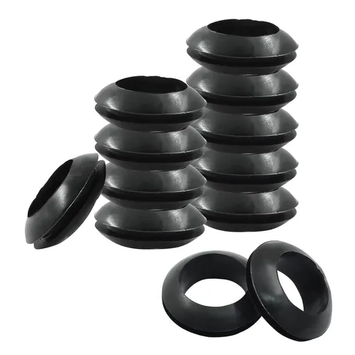 12 Pcs 20mm Rubber Grommets, 3/4 Inch ID Rubber Hole Grommets Rubber Wire Grommets Eyelet Ring Gasket Hole Grommets for Firewall Wires Cables Hoses Protection