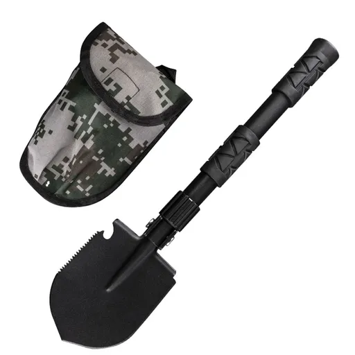 Folding Camping Shovel Alloy Steel Firefighting Shovel Entrenching Trowel Tool For Outdoor