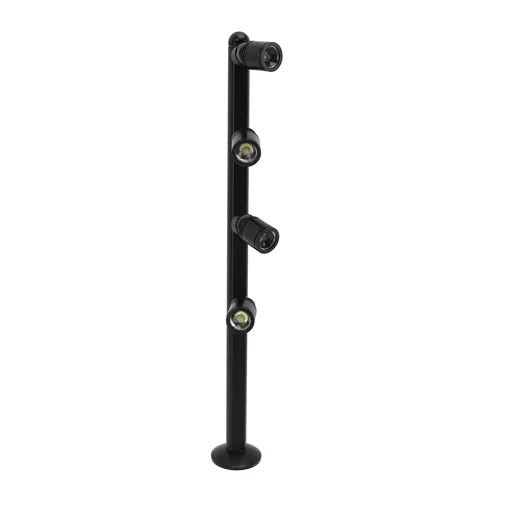 LED Cabinet Spotlight Aluminum 4 Heads Adjustable Eye Care Standing Jewelry Showcase Display Accent Light for Indoor