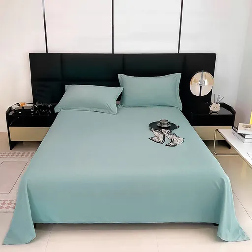 Waterproof Bed Flat Sheet ,Best Season Cotton Sheet-Long Staple Cotton Sheets Set, Soft Cotton Bed Sheets,Reusable Washable Mattress Protector Sheet, Furniture Cover for Bedding,Couch Green