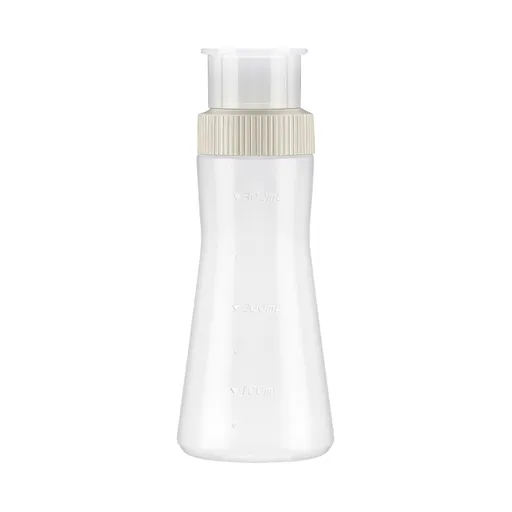350 mL Plastic Syrup Squeeze Bottle with Graduated Scale and Sealing Lid, Reusable Dispenser for Honey, Sauces and Baking, White