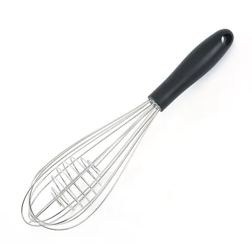 Stainless steel balloon mixer, kitchen mixer, handheld egg beater for cooking, rust resistant and sturdy anti slip handle, used for egg beating, mixing, and blending