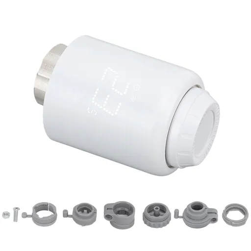 Smart Thermostat Radiator Rotatable Screen Programmable Schedule Intelligent Radiator Thermostat Valve for Zigbee