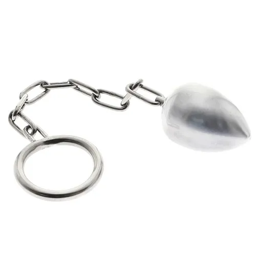 House Of Dasein Huge Metal Butt Plug With Cock Male Penis Ring Anal Sex Toys - 40Mm Ring