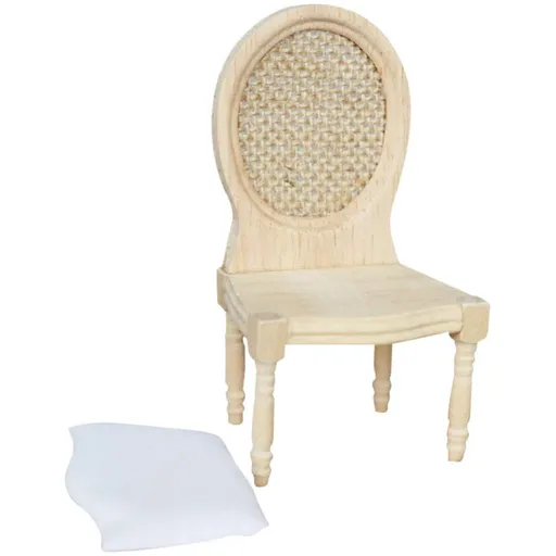 Miniature Chair Linen Chair Miniatures Mini Toy Wood Toys Wooden Chair Miniature Dining Table Chair Ornaments Indoor