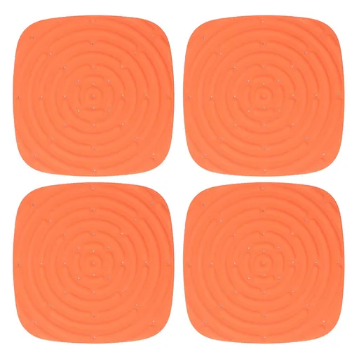 4pcs Chicken Nest Mat Washable Chicken Nesting Pads Nesting Box Pads for Laying Eggs Orange
