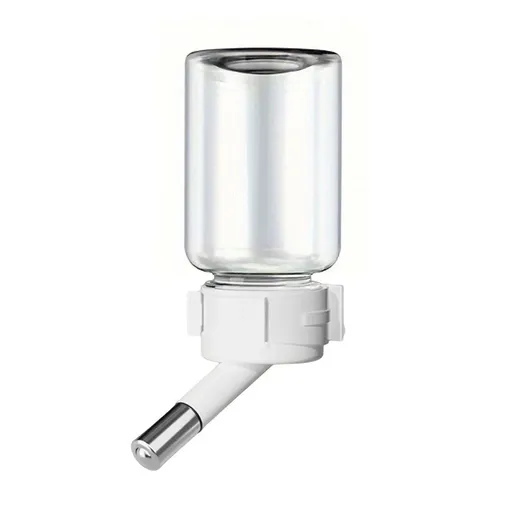 Pet Water Bottle for Hamster Guinea Pig Rabbit Vacuum Drinking Feeder Kettle - 80ml-White