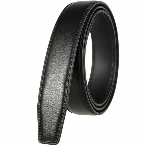 House Of Dasein Black Red Real Leather Spanking Strap No Buckle Belt Bdsm Impact Fetish - Black - 110Cm