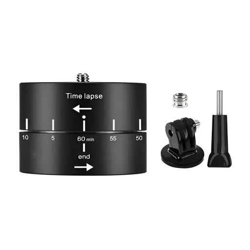 Action Camera 360° Rotating 60/120min Time Lapse Timer Tripod Head Adapter Gopro - 60min