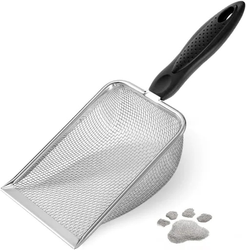 Stainless Steel Cat Litter Scoop, 5.0MM, Robust and Durable, Easy to Clean for Litter Box
