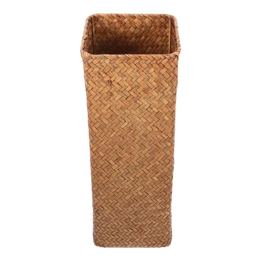 Wicker Flower Basket Woven Flower Vase Light Brown Grass Decoration 1Pack Back to School