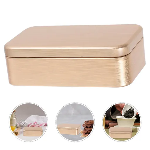 5-Piece Decorative Metal Tin Box Set for Home Organization and Storage of Small Items and Accessories