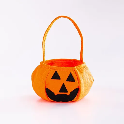 Halloween Pumpkin Bags for Kids Halloween Trick or Treat Bags 2PCS Non-Woven Candy Bags for Halloween