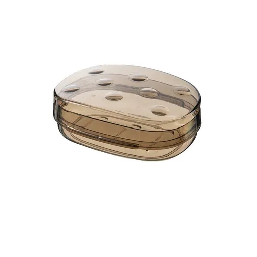 2 Pack Transparent Plastic Soap Case Holder Portable Clear Soap Container Box Home Shower Outdoor Camping