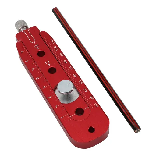 Woodworking Compass Scriber Portable Aluminum Alloy Woodworking Compass Tool Adjustable Inch Arc Drawing Ruler S
