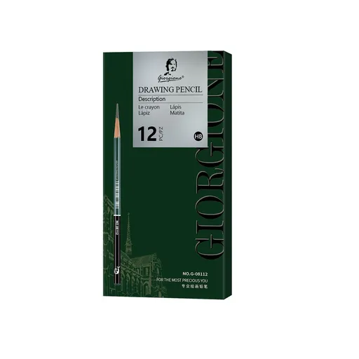 12-Pack HB Graphite Sketching Pencils - Drawing Pencils for Fine Lines, Technical Drawing, Drafting, Sketching and Everyday Writing