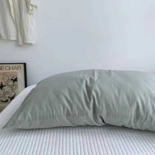 Pure Cotton Pillowcase 48x74cm Green L 48*74 pillowcase 1 pair
