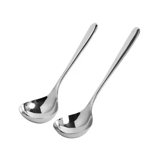 2-Piece Stainless Steel Gravy Soup Spoon, Gravy Ladle Soup, Small Ladle for Kitchen Cooking Soup Sauce Gravy, and Stew