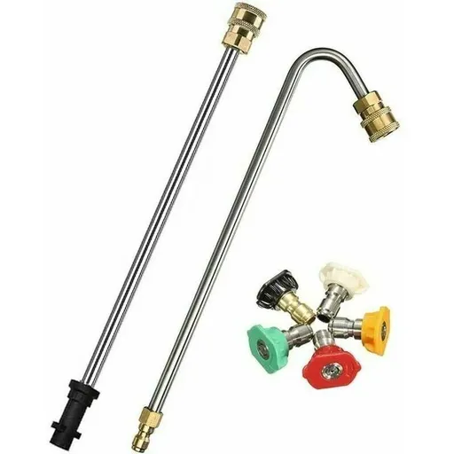 Angled Spray Lance, Underbody Wash Lance Compatible with Karcher K2 K3 K4 K5 K6 K7 Pressure Washer, Gutter Cleaning Kit