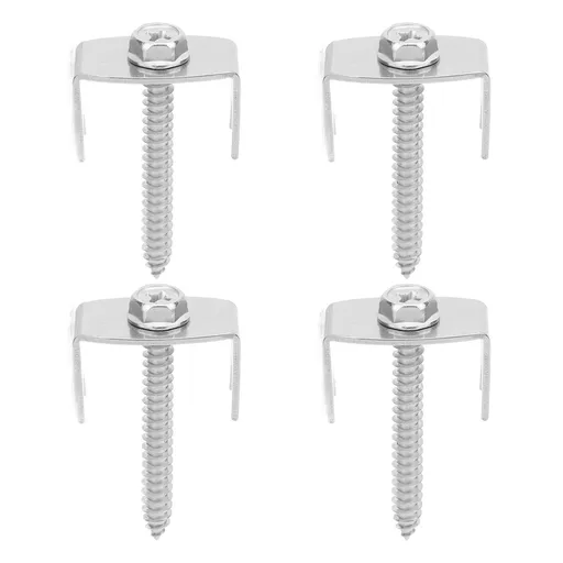 50PCS Fence Post Fasteners Stainless Steel Heavy Duty Reusable Fixing Screw Nails for Garden Wire Fencing