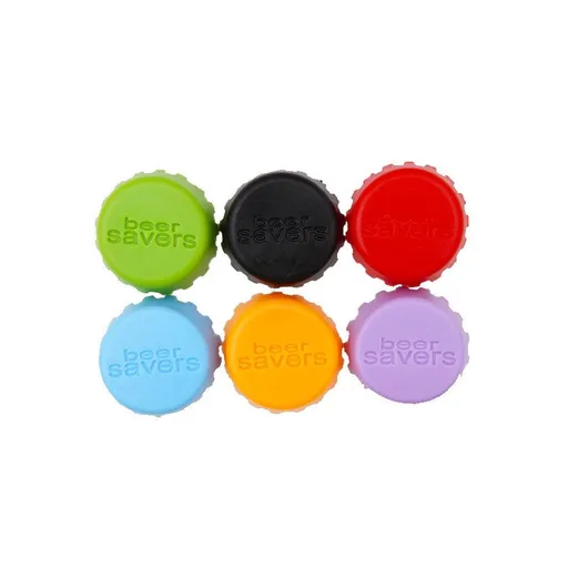 6PCS，Color Random Creative hot selling silicone beer bottle preservation cap, silicone bottle cap sealing cap, environmentally friendly food