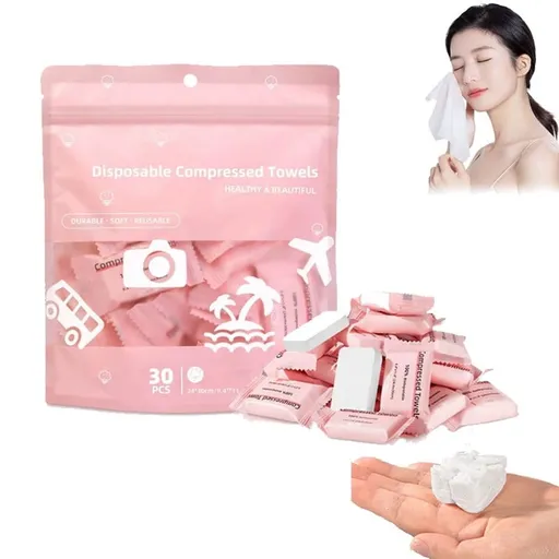 New Comprimidas Desechables, Soft Thick Compressed Travel Towels – Individually Wrapped Disposable Face Towels, Portable Compressed TowelsTablets For Travel Camping Hiking