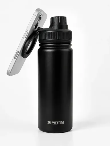 SLPSTRM Magnetic Sports Bottle 500ml - Black